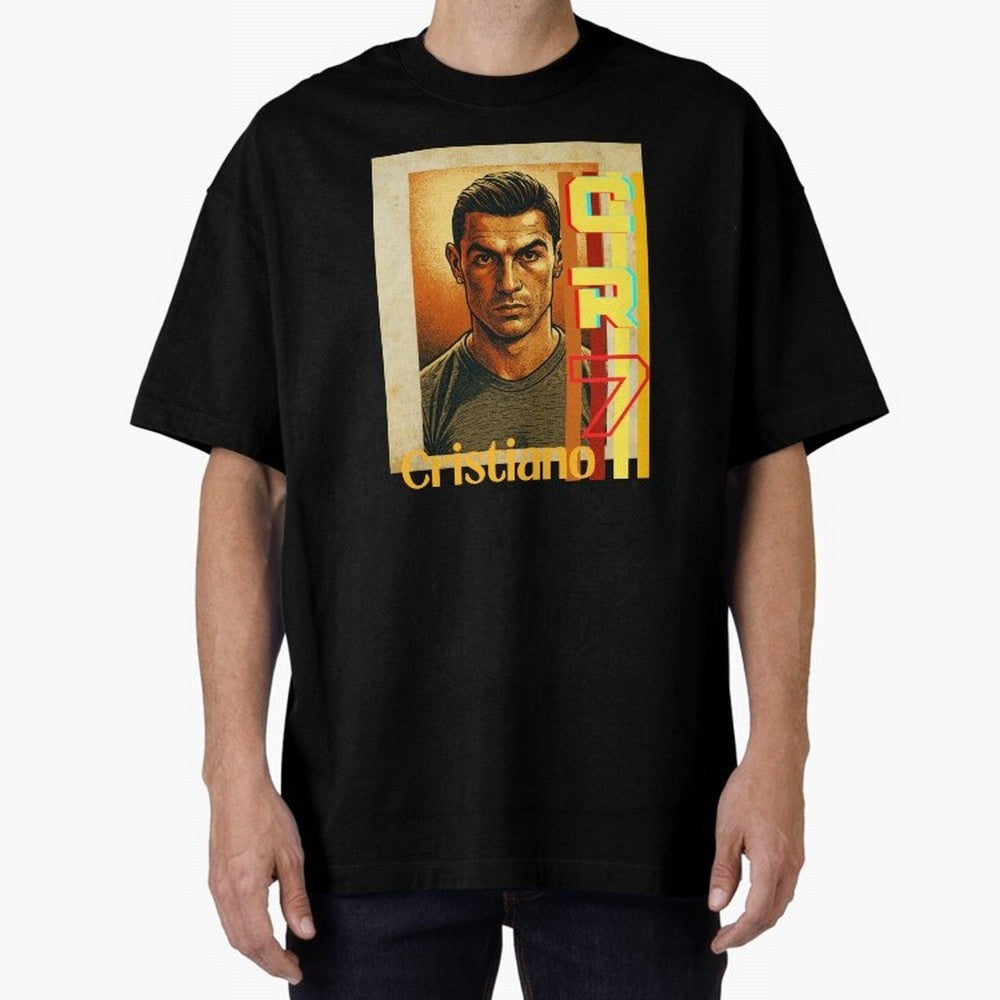 Cristiano Ronaldo Oversized T-Shirt Relive the Noise and Pride of the FIFA World Cup 2026 USA Canada Mexico Journey through Cristiano Ronaldo Highlights, Netherlands Pride, Sports Nostalgia, International Competition, Famous Players and
