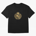 REAL MADRID GOLDEN Oversized T-Shirt Keep Football History Alive during FIFA World Cup 2026 USA Canada Mexico Connected to CR7, Argentina, France and Brazil Energy, Football History, Final Match Energy, Crowd Noise and Once in a Lifetime Moments;