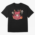 Devil Graffit Oversized T-Shirt Make Memories around Global Football Passion for FIFA World Cup 2026, with CR7, France and Portugal, Classic Soccer Heritage, Championship Pressure, Fan Loyalty and International Pride; Great for Supporters Who Love