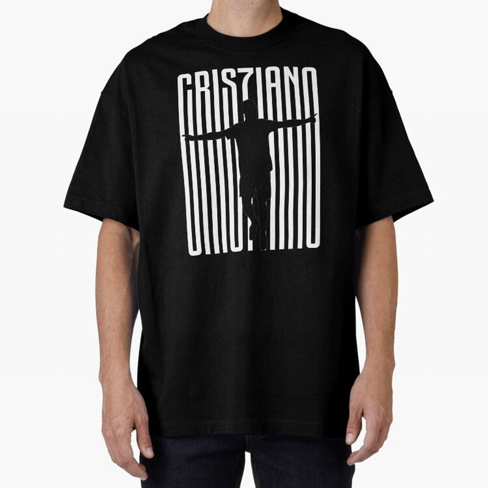 Cristiano Ronaldo Oversized T-Shirt Feel the FIFA World Cup 2026 USA Canada Mexico Journey through Messi, CR7 and Mbappe Highlights, Portugal, Spain and Germany Pride, Soccer Culture, Superstar Moments, National Team Dreams and Competitive Fire;