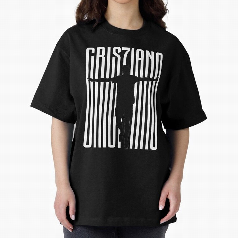 Cristiano Ronaldo Oversized T-Shirt Feel the FIFA World Cup 2026 USA Canada Mexico Journey through Messi, CR7 and Mbappe Highlights, Portugal, Spain and Germany Pride, Soccer Culture, Superstar Moments, National Team Dreams and Competitive Fire;