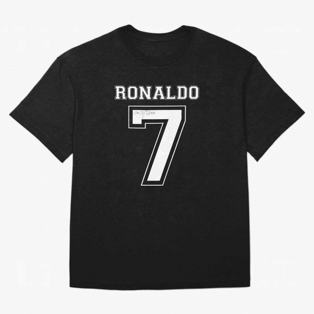 Cristiano Ronaldo Oversized T-Shirt Honor Football Greatness during FIFA World Cup 2026 Group Stage for Fans of Messi, CR7 and Mbappe and Portugal, Bringing Vintage Soccer Flavor, Modern Football Stars, National Flags and Final Night Emotion;