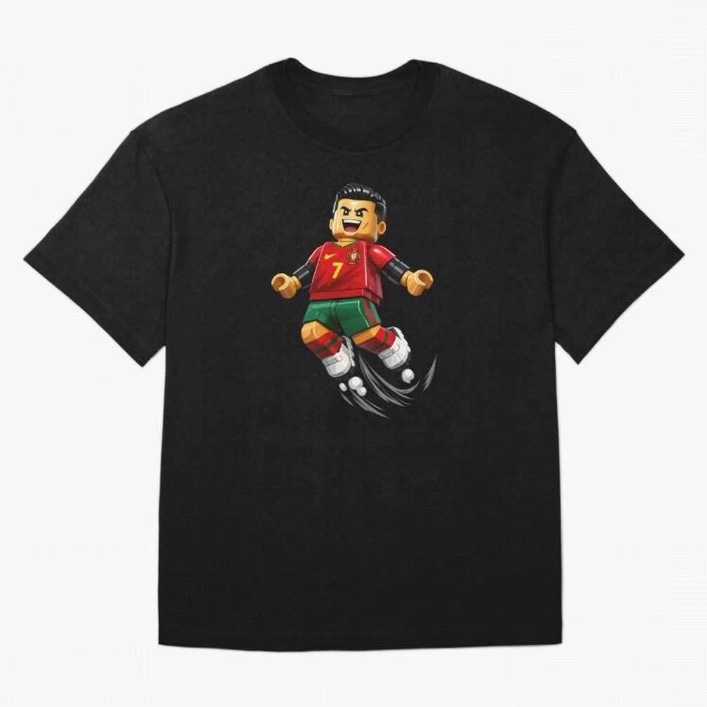 Cristiano Ronaldo. Siuuuuuu! Lego Mundial Oversized T-Shirt Share the Excitement of FIFA World Cup 2026 for Fans of Messi, CR7 and Mbappe and Argentina, Bringing Supporter Pride, Iconic Celebrations, Legendary Names and Global Match Day Energy;