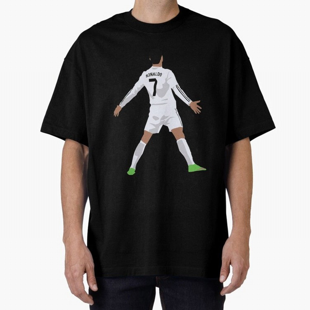 Cristiano Ronaldo Classic T-Shirt Oversized T-Shirt Show Championship Spirit for the FIFA World Cup 2026 Group Stage Journey through Messi, CR7 and Mbappe Highlights, Spain and Netherlands Pride, Classic Soccer Heritage, Championship Pressure, Fan