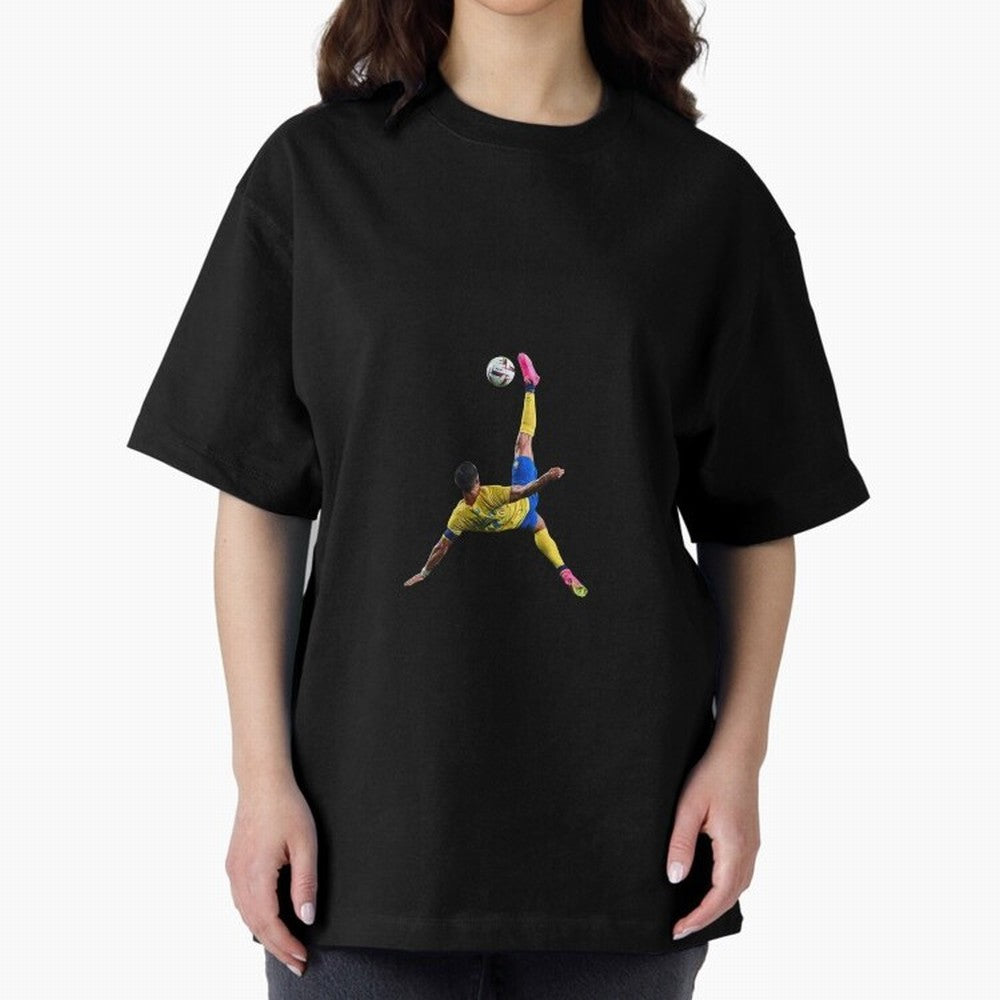Cr7 Mindset Inspire Create Achieve Oversized T-Shirt Bring International Match Energy to Global Football Passion for FIFA World Cup 2026 USA Canada Mexico, Inspired by Haaland, Brazil, Football Festival Excitement, Trophy Ambitions, Country