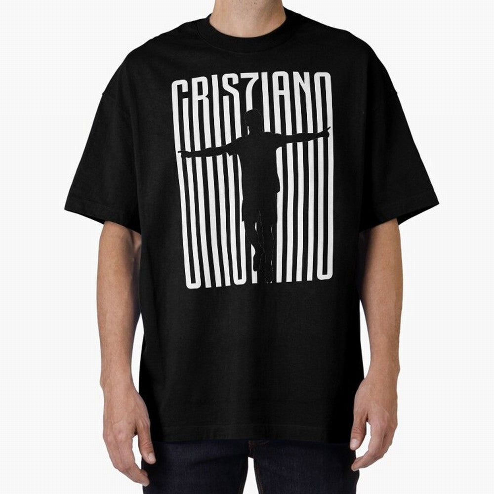 Cristiano Ronaldo Oversized T-Shirt Keep the Match Day Mood of Global Football Passion for FIFA World Cup 2026 Group Stage, Centered on Haaland, Spain, Classic Soccer Heritage, Championship Pressure, Fan Loyalty and International Pride; Ideal for