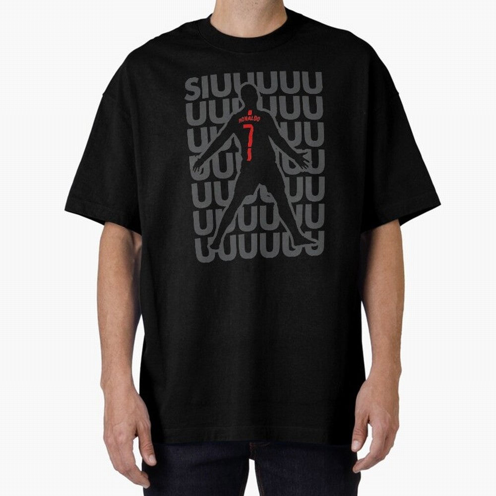 Cristiano Ronaldo Oversized T-Shirt Keep the Legacy of FIFA World Cup 2026 Built around Messi and Cristiano Ronaldo, Portugal, Spain and Germany Energy, Goal Celebration Energy, Supporter Heritage, Football Icons and Worldwide Tournament Joy; Ideal