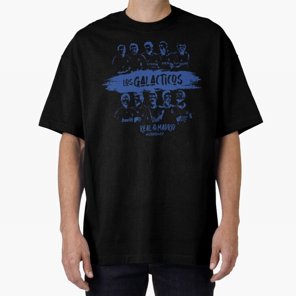 Los Galacticos Oversized T-Shirt Stand Out with Spirit from Match Day Hype around FIFA World Cup 2026 Group Stage, Messi, CR7 and Mbappe, England, Match Day Excitement, Supporter Culture, Golden Goals and Global Football Passion; Perfect for People