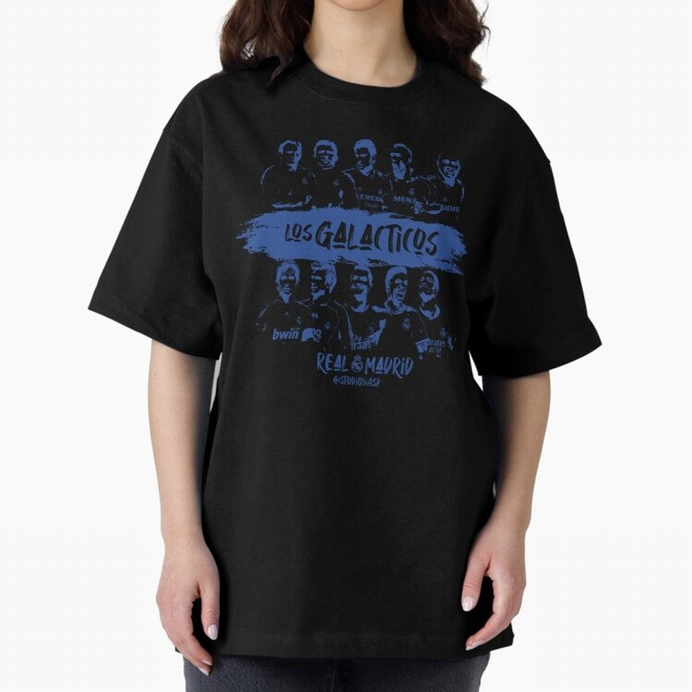 Los Galacticos Oversized T-Shirt Stand Out with Spirit from Match Day Hype around FIFA World Cup 2026 Group Stage, Messi, CR7 and Mbappe, England, Match Day Excitement, Supporter Culture, Golden Goals and Global Football Passion; Perfect for People