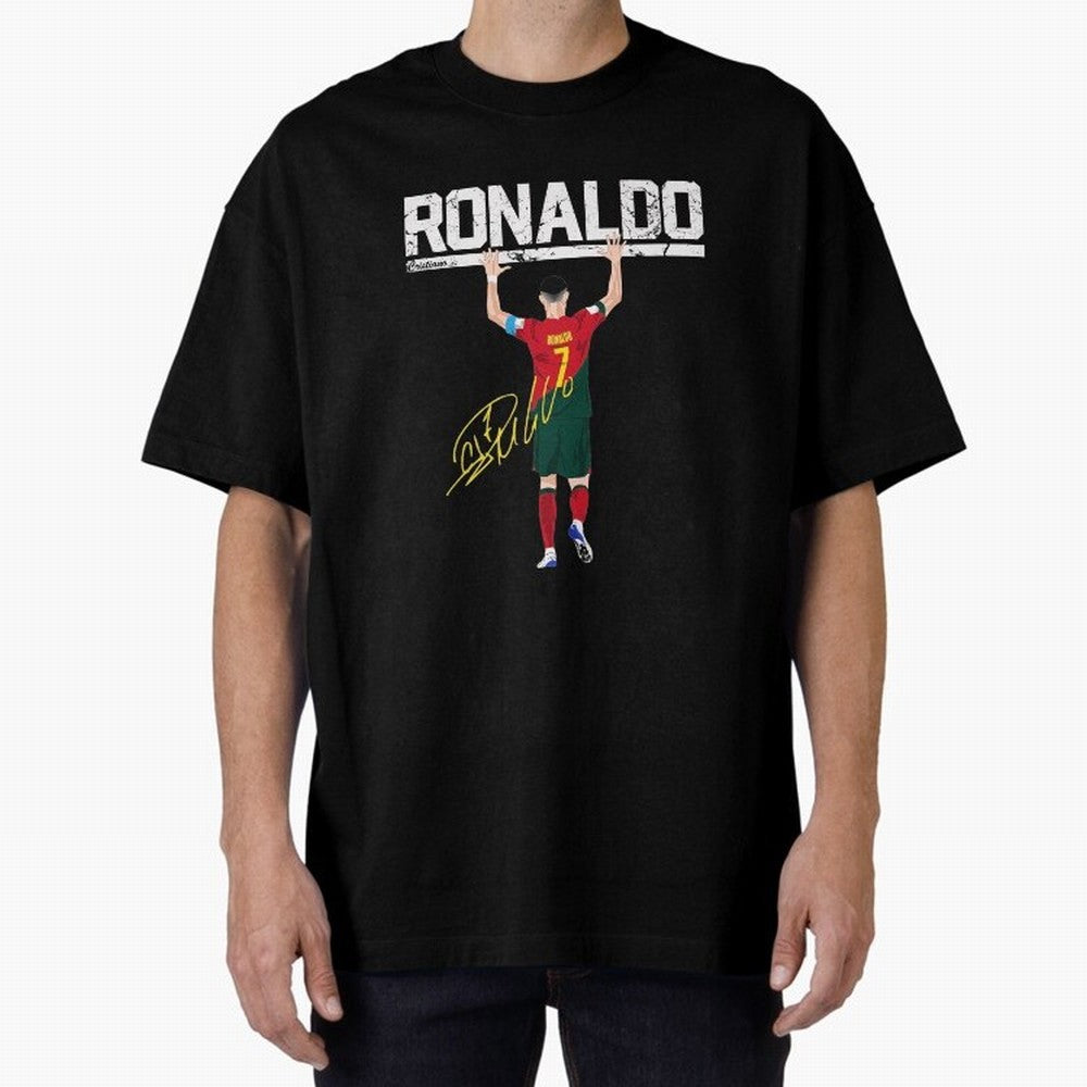 Cristiano Ronaldo Portugal Jersey -The Farewell Oversized T-Shirt Support Your Favorite Stars during FIFA World Cup 2026 Group Stage Spirit, Filled with Netherlands, Messi, Stadium Memories, Football Loyalty, International Chants and Championship