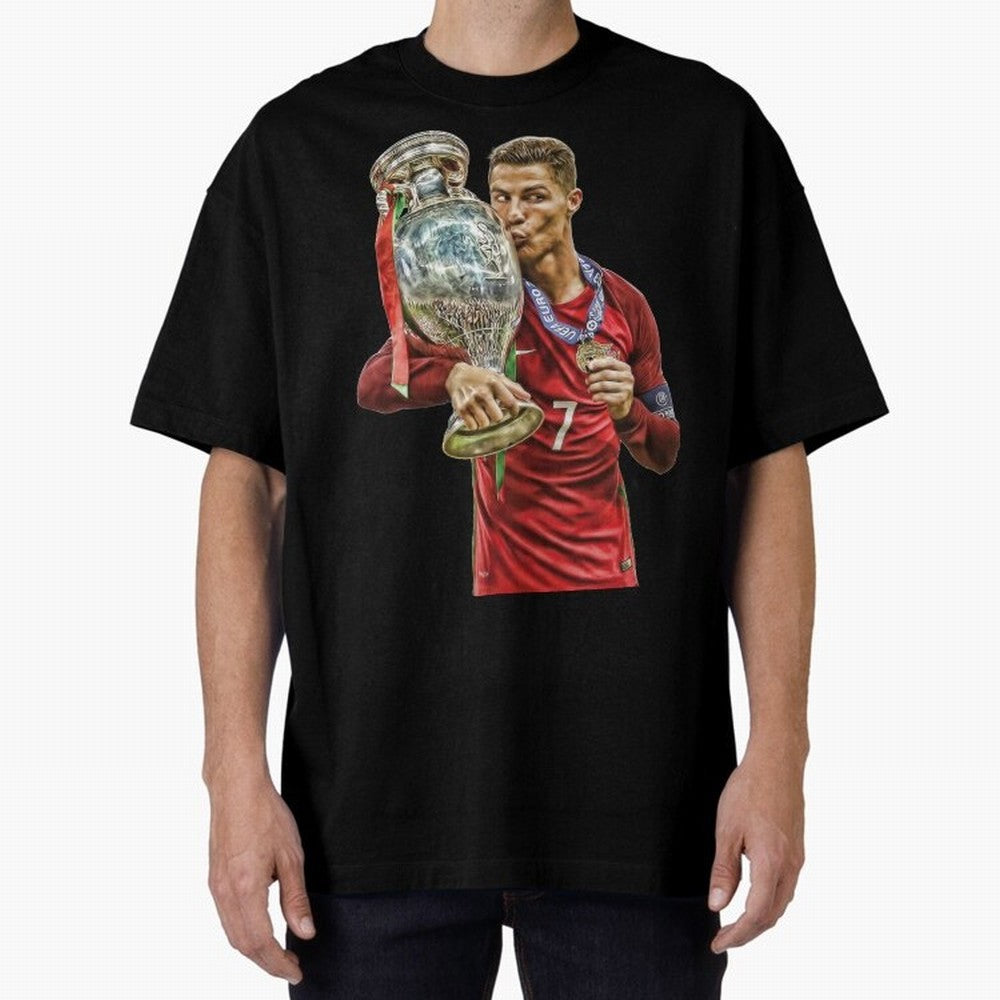 cristiano ronaldo Oversized T-Shirt Celebrate Global Passion for Match Day Hype around FIFA World Cup 2026, Mbappe and Neymar, Argentina, Game Day Rituals, Football Legends, Country Pride and the Road to the Final; Great for Watch Parties, Sports