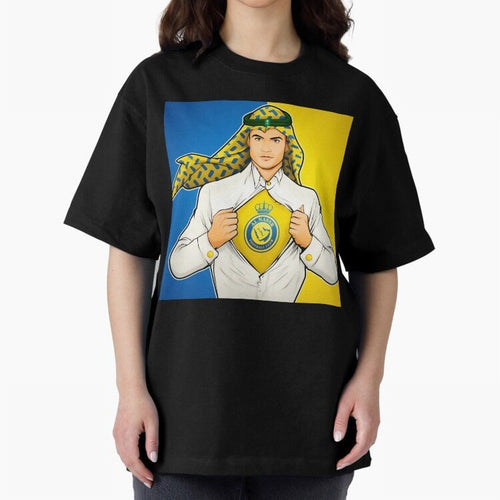 Al Nassr Cr7 Oversized T-Shirt Join the Countdown to FIFA World Cup 2026 Spirit, Filled with Germany, Haaland, Fan Favorite Moments, National Team Passion, Big Match Drama and Soccer History; Built for Supporters Chasing Trophy Dreams, Final Match