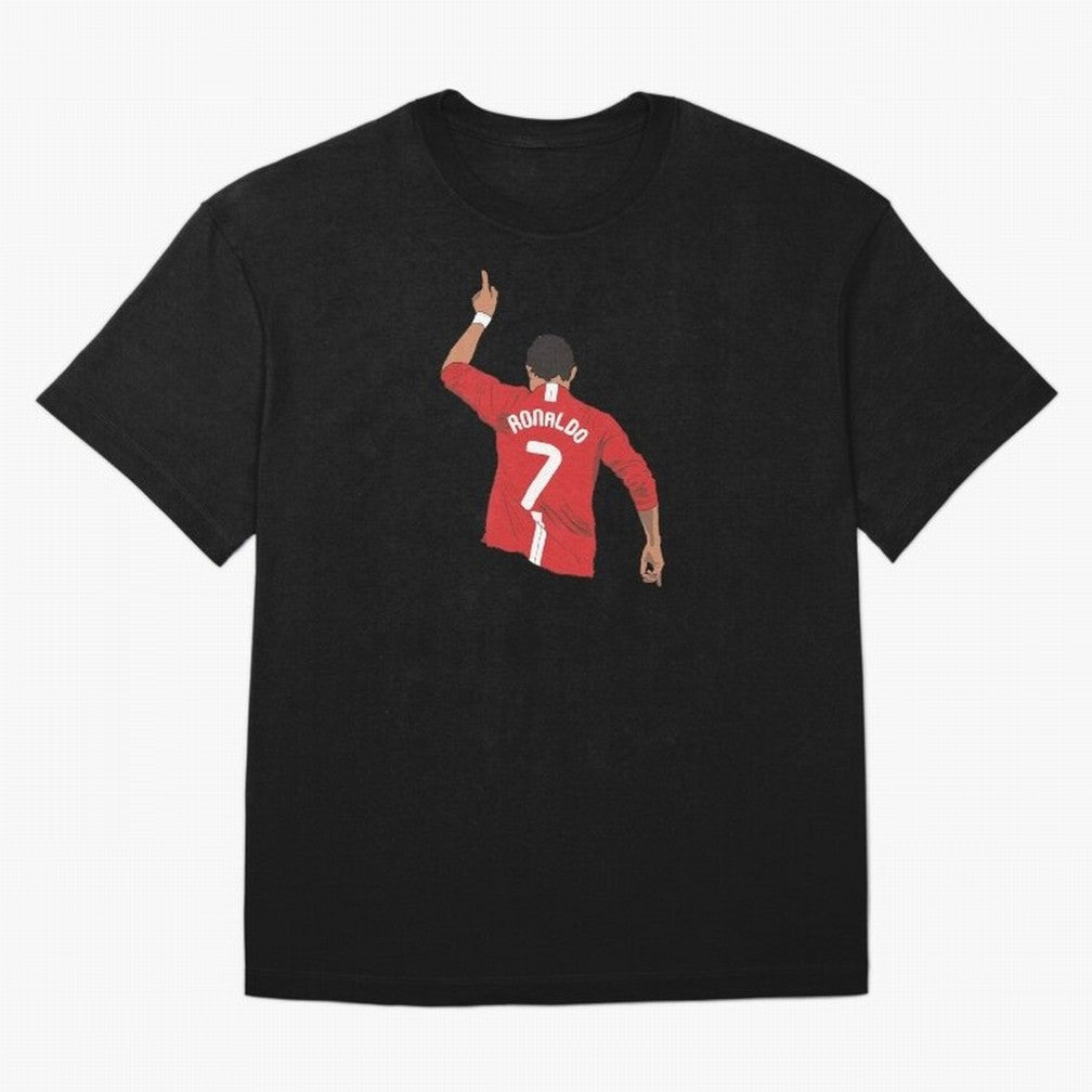 Cristiano Ronaldo MUFC Oversized T-Shirt Capture Stadium Memories from FIFA World Cup 2026 USA Canada Mexico for Fans of Messi and England and Germany, Bringing Game Day Rituals, Football Legends, Country Pride and the Road to the Final; Made for