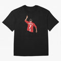 Cristiano Ronaldo MUFC Oversized T-Shirt Capture Stadium Memories from FIFA World Cup 2026 USA Canada Mexico for Fans of Messi and England and Germany, Bringing Game Day Rituals, Football Legends, Country Pride and the Road to the Final; Made for