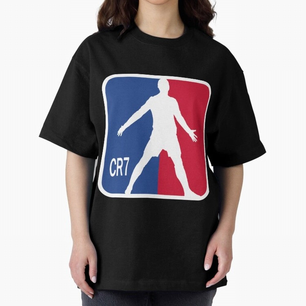 Cristiano Ronaldo 1 Oversized T-Shirt Cheer for Match Day Hype around FIFA World Cup 2026, Messi and Cristiano Ronaldo, Brazil, Sports Nostalgia, International Competition, Famous Players and Unforgettable Victories; Great for Supporters Who Love