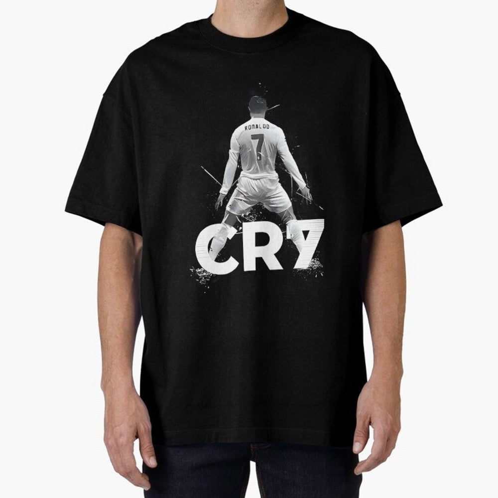 Cr7 Oversized T-Shirt Make Every Kick Count in FIFA World Cup 2026 Spirit, Featuring England and Germany, Mbappe, Worldwide Fan Energy, Dramatic Goals, Stadium Lights and Championship Celebrations; Perfect for People Who Love Argentina, Brazil,