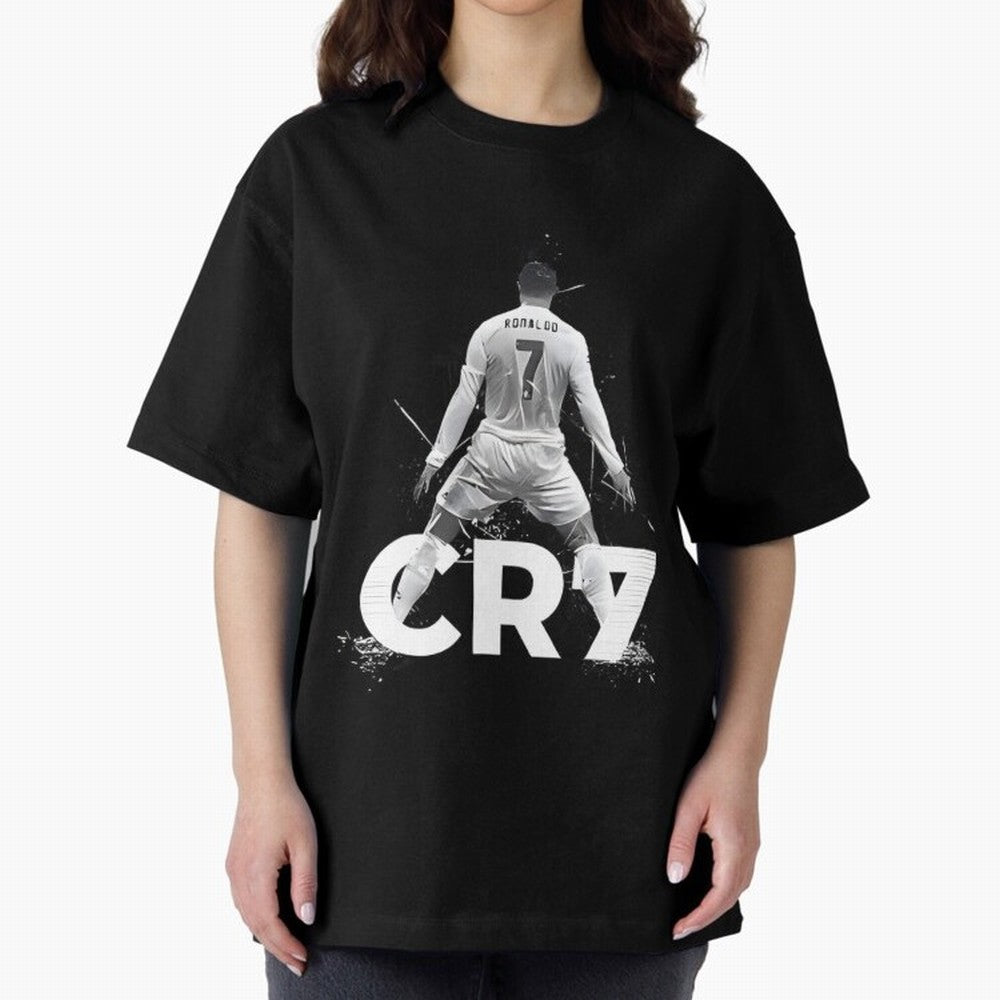 Cr7 Oversized T-Shirt Make Every Kick Count in FIFA World Cup 2026 Spirit, Featuring England and Germany, Mbappe, Worldwide Fan Energy, Dramatic Goals, Stadium Lights and Championship Celebrations; Perfect for People Who Love Argentina, Brazil,