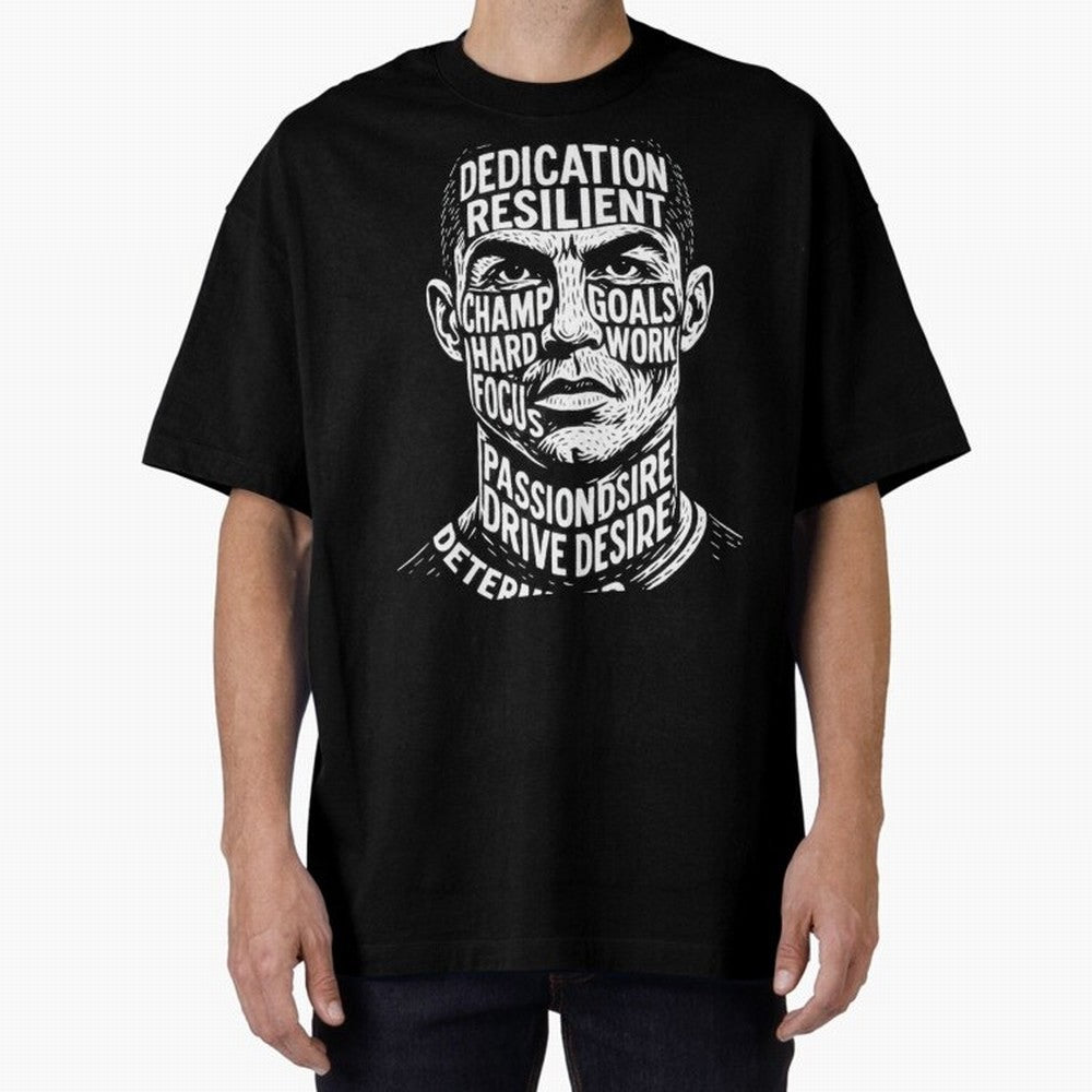 Artistic Ronaldo Oversized T-Shirt Honor the Beautiful Game during the FIFA World Cup 2026 USA Canada Mexico Journey through Messi, Neymar and Mbappe Highlights, Argentina Pride, Classic Soccer Heritage, Championship Pressure, Fan Loyalty and