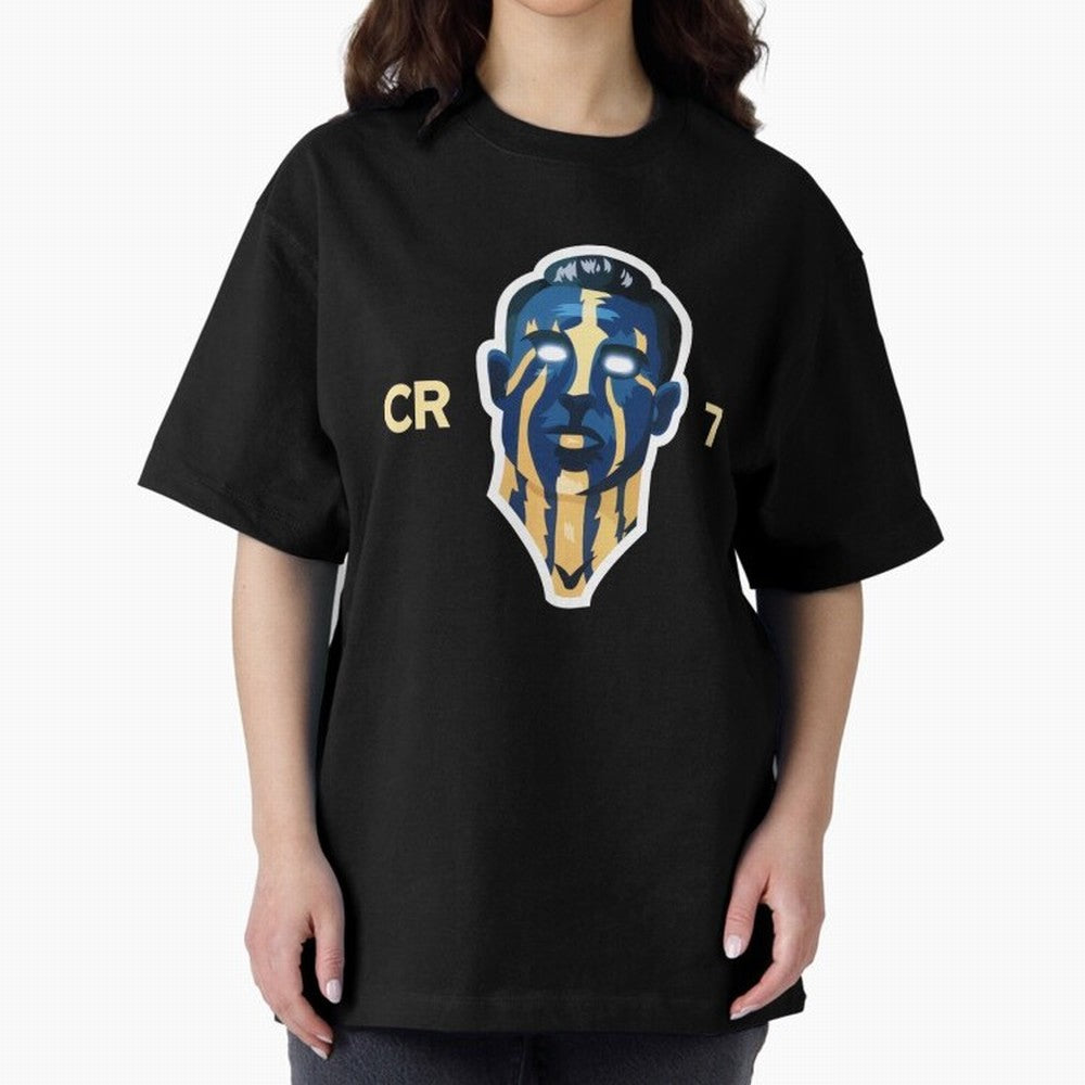 Cristiano Ronaldo Oversized T-Shirt Celebrate the Road through FIFA World Cup 2026 Group Stage for Fans of CR7 and Messi and Argentina, Bringing Fan Favorite Moments, National Team Passion, Big Match Drama and Soccer History; Made for Collectors