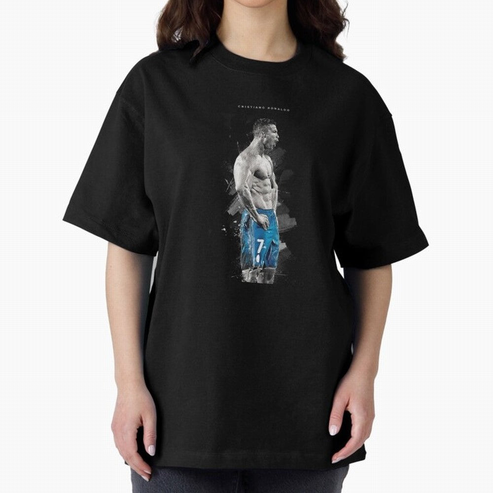 Cristiano Ronaldo Oversized T-Shirt Celebrate Every Goal in FIFA World Cup 2026 Group Stage Spirit, Inspired by Netherlands, Cristiano Ronaldo, Global Supporter Spirit, Legendary Goals, National Colors and Tournament Celebration; Ideal for Fans Who