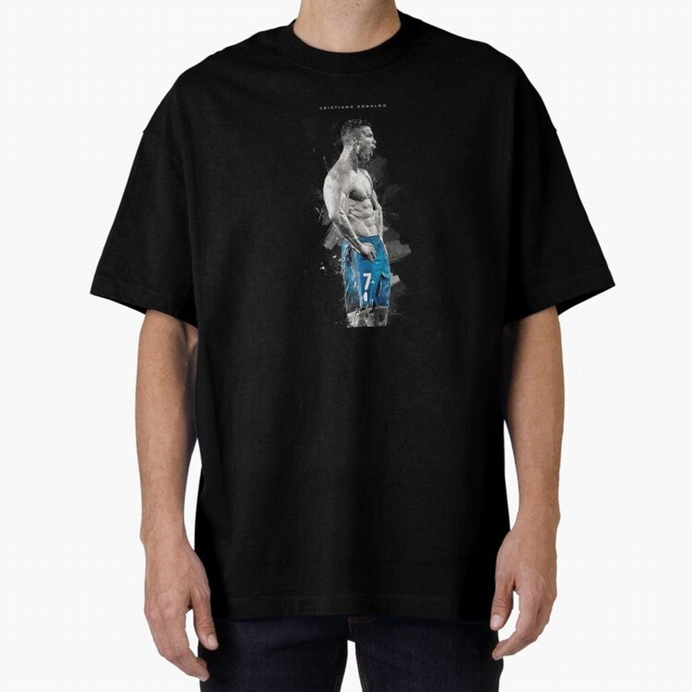 Cristiano Ronaldo Oversized T-Shirt Celebrate Every Goal in FIFA World Cup 2026 Group Stage Spirit, Inspired by Netherlands, Cristiano Ronaldo, Global Supporter Spirit, Legendary Goals, National Colors and Tournament Celebration; Ideal for Fans Who