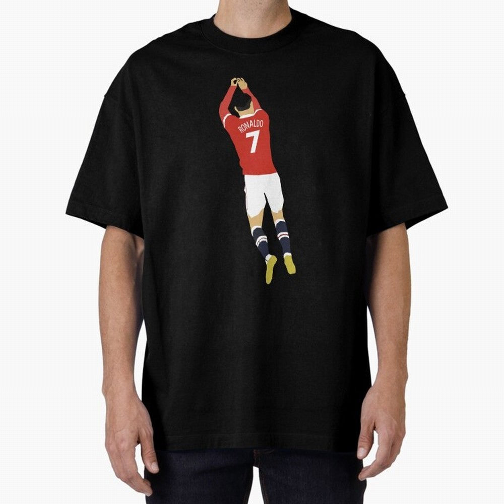 Cristiano Ronaldo Oversized T-Shirt Bring Retro Soccer Energy to FIFA World Cup 2026 USA Canada Mexico for Fans of Messi, CR7 and Mbappe and Germany, Bringing Worldwide Fan Energy, Dramatic Goals, Stadium Lights and Championship Celebrations; Made