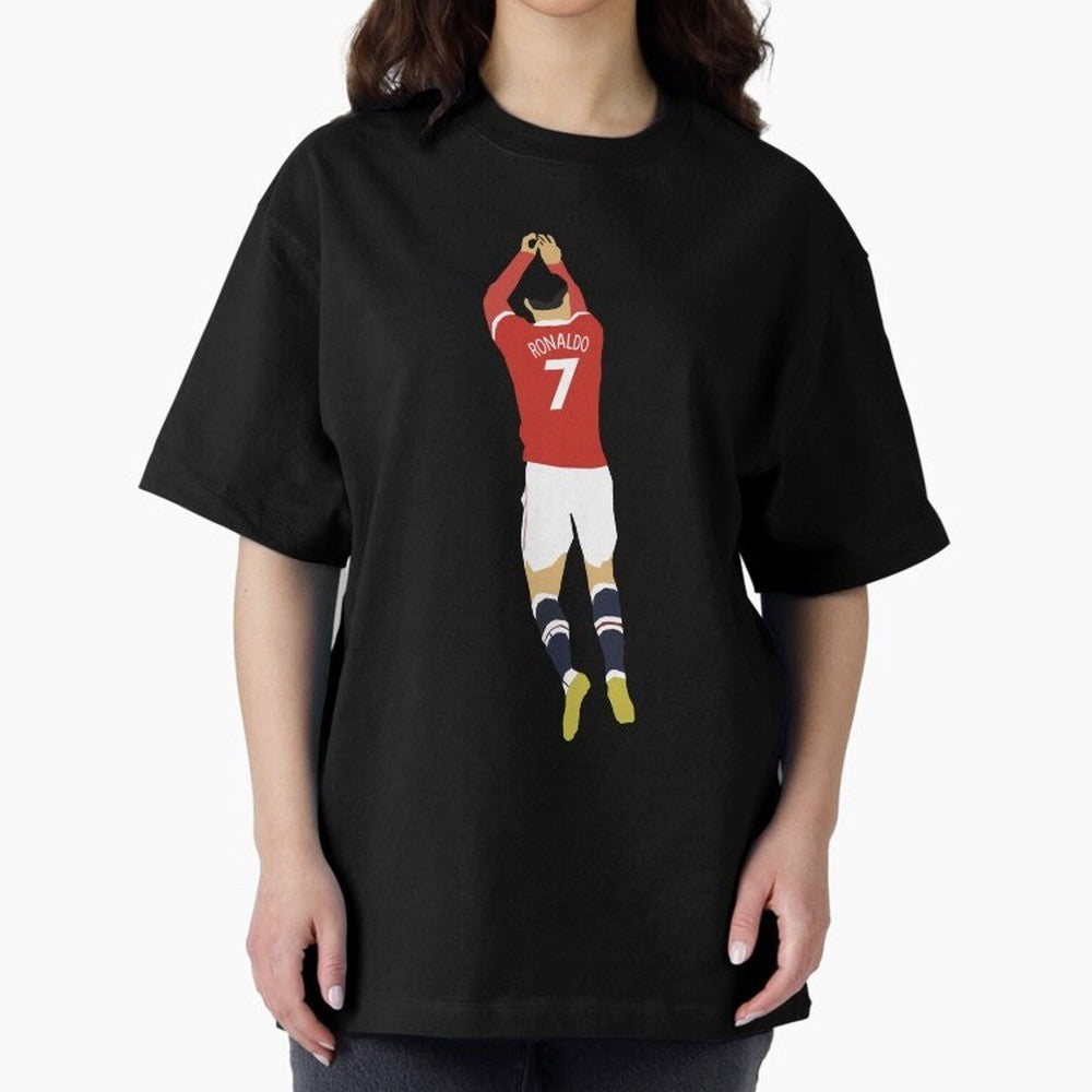 Cristiano Ronaldo Oversized T-Shirt Bring Retro Soccer Energy to FIFA World Cup 2026 USA Canada Mexico for Fans of Messi, CR7 and Mbappe and Germany, Bringing Worldwide Fan Energy, Dramatic Goals, Stadium Lights and Championship Celebrations; Made