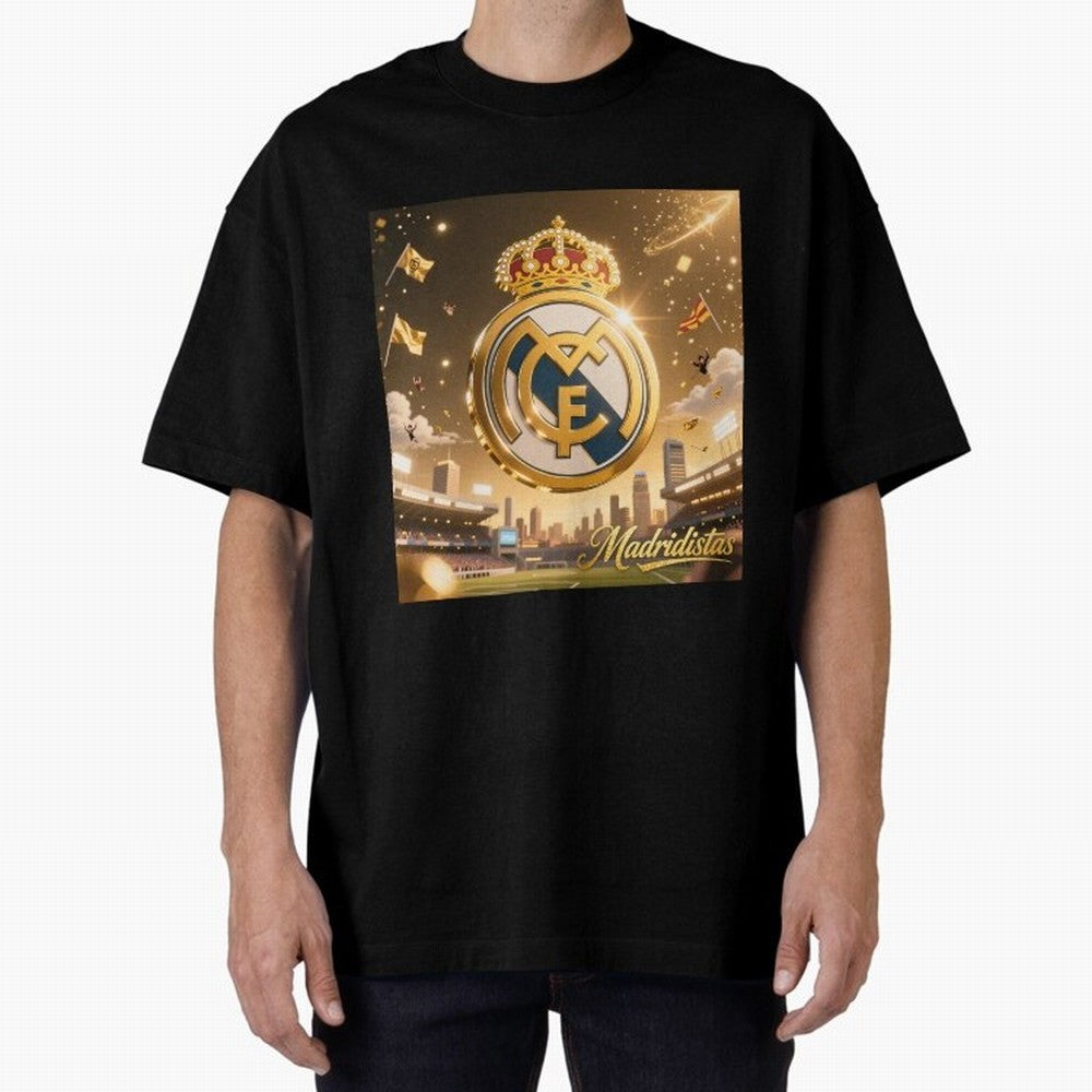 Madridistas Oversized T-Shirt Showcase Match Day Hype around FIFA World Cup 2026, Mbappe, England and Germany, Game Day Rituals, Football Legends, Country Pride and the Road to the Final; Ideal for Football Dads, Football Moms, Friends, Collectors