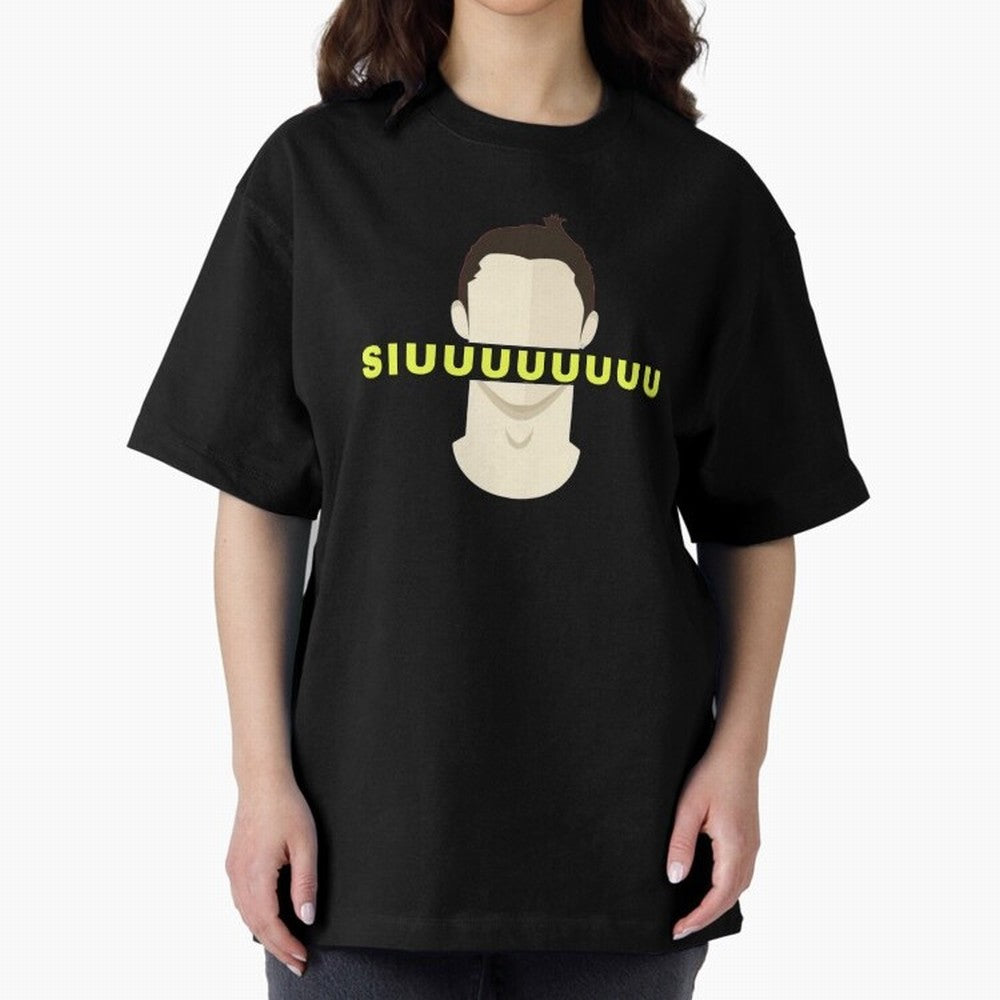 CR7 siuuu funny Oversized T-Shirt Carry National Pride through FIFA World Cup 2026 Group Stage Highlighting Haaland, Brazil Energy, Supporter Pride, Iconic Celebrations, Legendary Names and Global Match Day Energy; Perfect for Fans, Collectors,