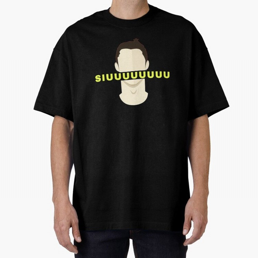 CR7 siuuu funny Oversized T-Shirt Carry National Pride through FIFA World Cup 2026 Group Stage Highlighting Haaland, Brazil Energy, Supporter Pride, Iconic Celebrations, Legendary Names and Global Match Day Energy; Perfect for Fans, Collectors,