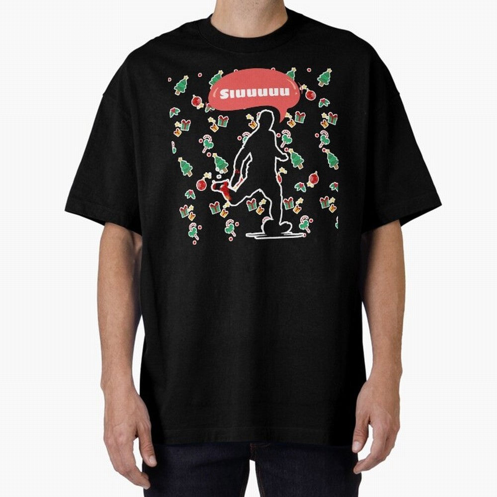 Christmas siuuu CR7 goal Oversized T-Shirt Wear the Spirit of Global Football Passion for FIFA World Cup 2026 USA Canada Mexico, Filled with Messi, CR7 and Mbappe, England and Germany, Tournament Hype, Historic Matchups, Family Viewing Parties and