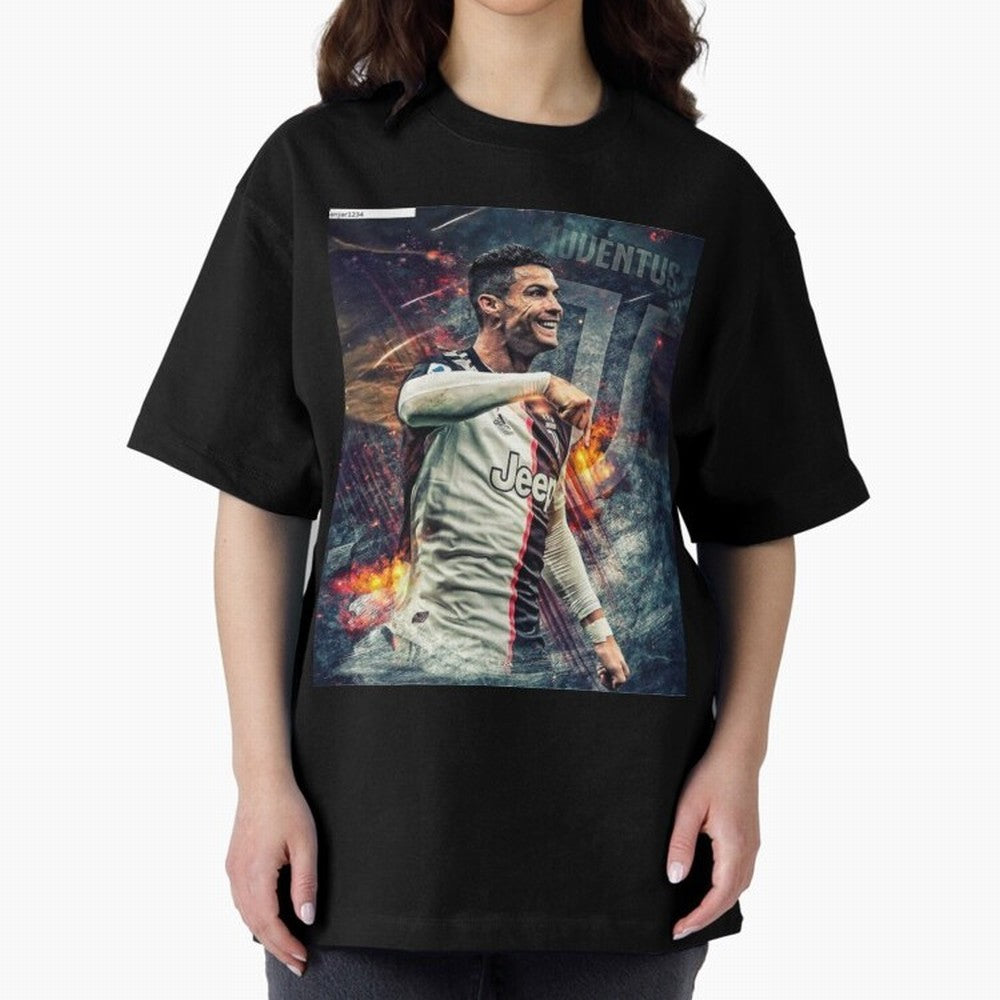 Wallpaper Cristiano Ronaldo Oversized T-Shirt Celebrate Global Football Passion for FIFA World Cup 2026 USA Canada Mexico, Connected to Messi, England, France and Netherlands, Fan Favorite Moments, National Team Passion, Big Match Drama and Soccer