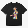 Cr7 Pop Art Oversized T-Shirt Keep the Legacy of the FIFA World Cup 2026 USA Canada Mexico Journey through Neymar, Haaland and Cristiano Ronaldo Highlights, Netherlands Pride, Championship Spirit, Famous Goals, Roaring Crowds and International