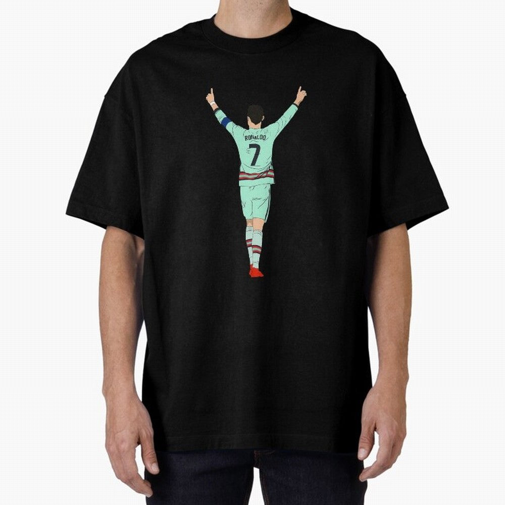 Cristiano Ronaldo Cristiano Ronaldo o Oversized T-Shirt Upgrade Global Football Passion for FIFA World Cup 2026, Inspired by Cristiano Ronaldo, Haaland and CR7, Portugal, Game Day Rituals, Football Legends, Country Pride and the Road to the Final;
