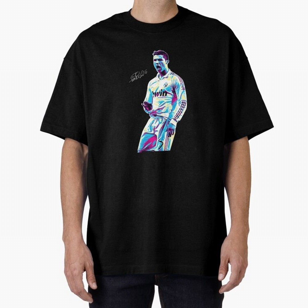 Cristiano Ronaldo Oversized T-Shirt Fuel the Hype around FIFA World Cup 2026 for Fans of Cristiano Ronaldo, Haaland and CR7 and Germany, Bringing Championship Spirit, Famous Goals, Roaring Crowds and International Football Unity; Created for Match