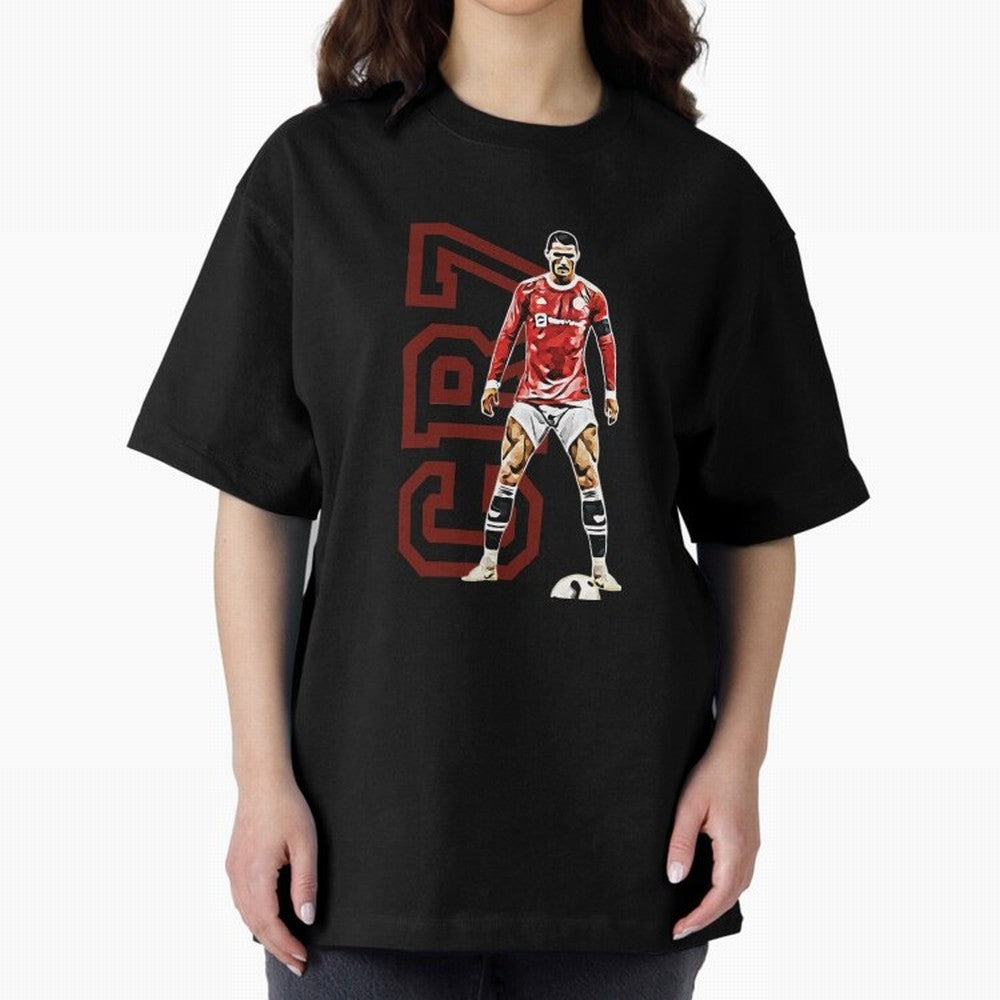 Cr7 Oversized T-Shirt Follow the Final Road of FIFA World Cup 2026 Filled with CR7, Spain Energy, Fan Favorite Moments, National Team Passion, Big Match Drama and Soccer History; Perfect for Supporters Who Want Bold Football Energy, Global Pride