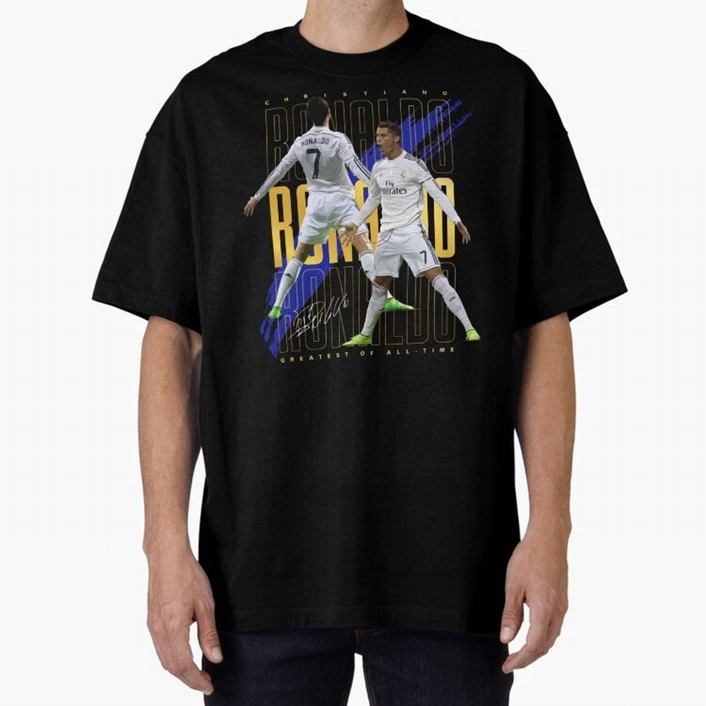 Cristiano Ronaldo Suuiii! Greatest Of All Time Oversized T-Shirt Wear the Spirit of Global Football Passion for FIFA World Cup 2026 Group Stage, Highlighting Messi, Neymar and Mbappe, England, France and Netherlands, Fan Favorite Moments, National