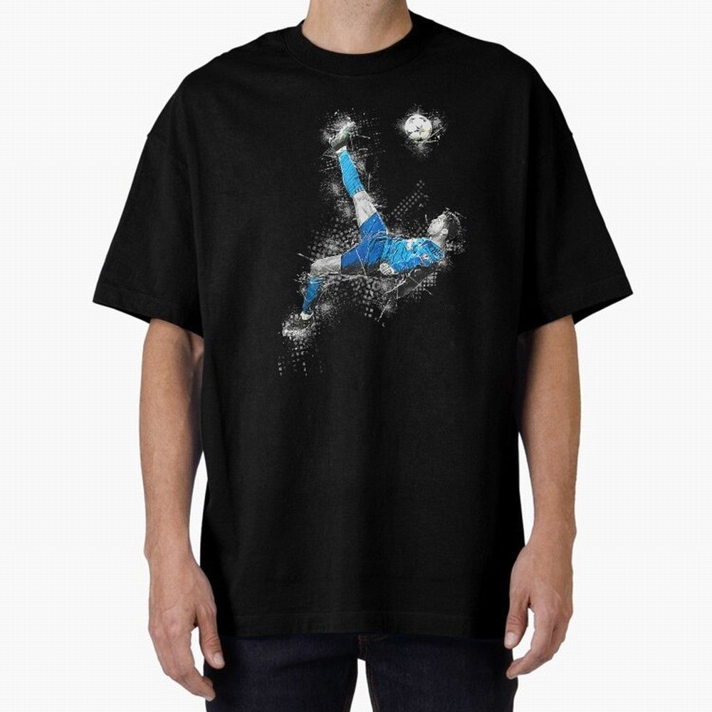 Cristiano Ronaldo Oversized T-Shirt Celebrate Football Heritage in the FIFA World Cup 2026 USA Canada Mexico Journey through CR7 Highlights, Portugal, Spain and Germany Pride, Vintage Soccer Flavor, Modern Football Stars, National Flags and Final