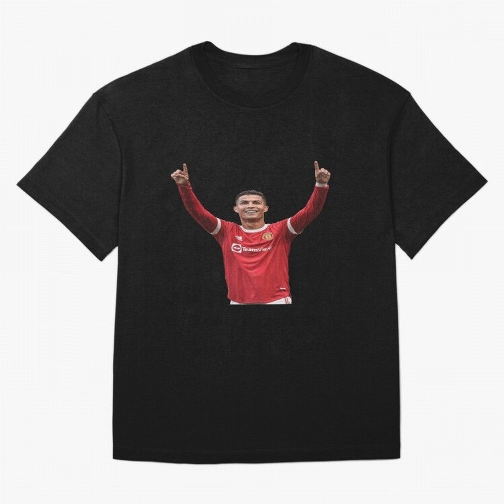 Crisitano Ronaldo Manchester United Oversized T-Shirt Support Your Favorite Stars during Match Day Hype around FIFA World Cup 2026, Messi, England, France and Netherlands, Vintage Soccer Flavor, Modern Football Stars, National Flags and Final Night
