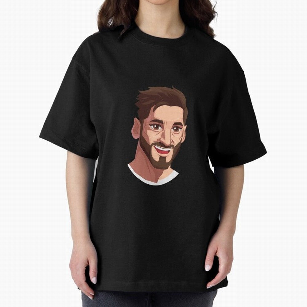 Cristiano Ronaldo Vetor Art Graphics Design Oversized T-Shirt Make Every Match About Match Day Hype around FIFA World Cup 2026, CR7 and Messi, England and Germany, Match Day Excitement, Supporter Culture, Golden Goals and Global Football Passion;