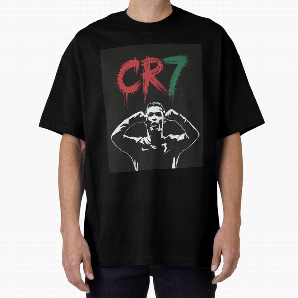 Cristiano Ronaldo CR7 T-shirt Design Oversized T-Shirt Bring Global Tournament Vibes to Global Football Passion for FIFA World Cup 2026, Made for Messi, Neymar and Mbappe, France and Portugal, Champion Mindset, Group Stage Buzz, Knockout Tension