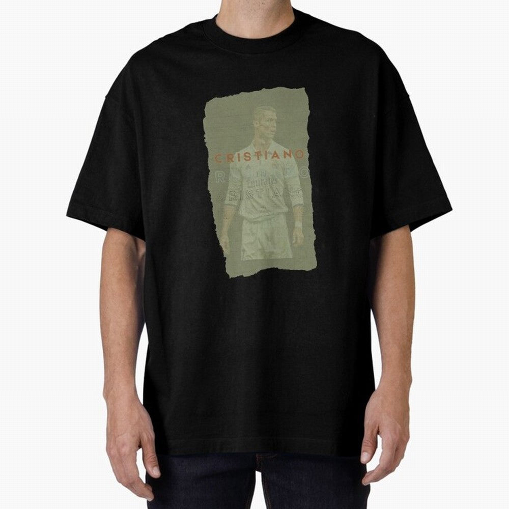 Classic Cristiano Ronaldo Oversized T-Shirt Turn Every Weekend Toward FIFA World Cup 2026 for Fans of Messi, CR7 and Mbappe and France and Portugal, Bringing Vintage Soccer Flavor, Modern Football Stars, National Flags and Final Night Emotion;