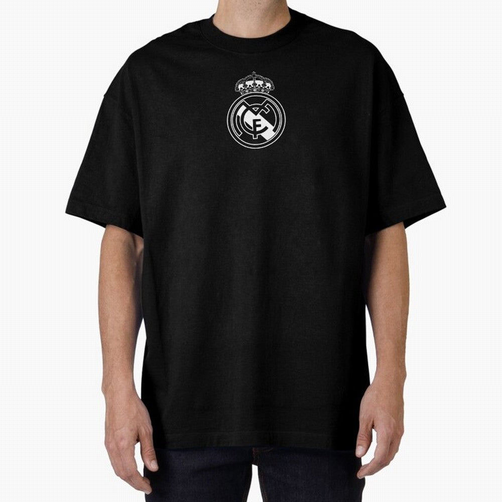 RE-AL-MAD-RID- Logo FC Merchandise Oversized T-Shirt Make Every Match About Match Day Hype around FIFA World Cup 2026 Group Stage, Cristiano Ronaldo, Brazil, Portugal and Argentina, Tournament Hype, Historic Matchups, Family Viewing Parties and