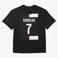 Ronaldo 7 Juventus 19-20 Retro Jersey Oversized T-Shirt Show Passion for the Stars of FIFA World Cup 2026 USA Canada Mexico Made for Messi, England Energy, Champion Mindset, Group Stage Buzz, Knockout Tension and Passionate Fan Culture; Perfect for