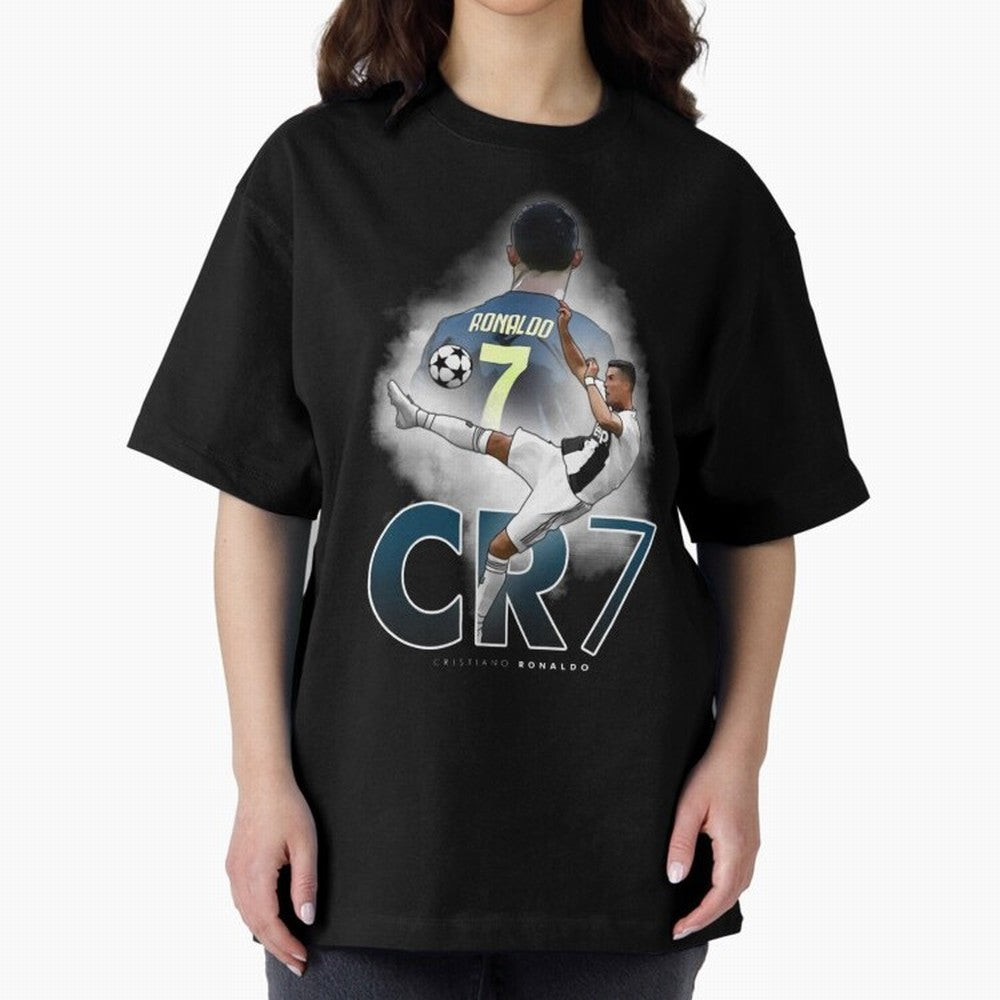 CR7 Oversized T-Shirt Bring a Champion Mindset to FIFA World Cup 2026 USA Canada Mexico for Fans of Mbappe and Portugal, Spain and Germany, Bringing Global Supporter Spirit, Legendary Goals, National Colors and Tournament Celebration; Built for