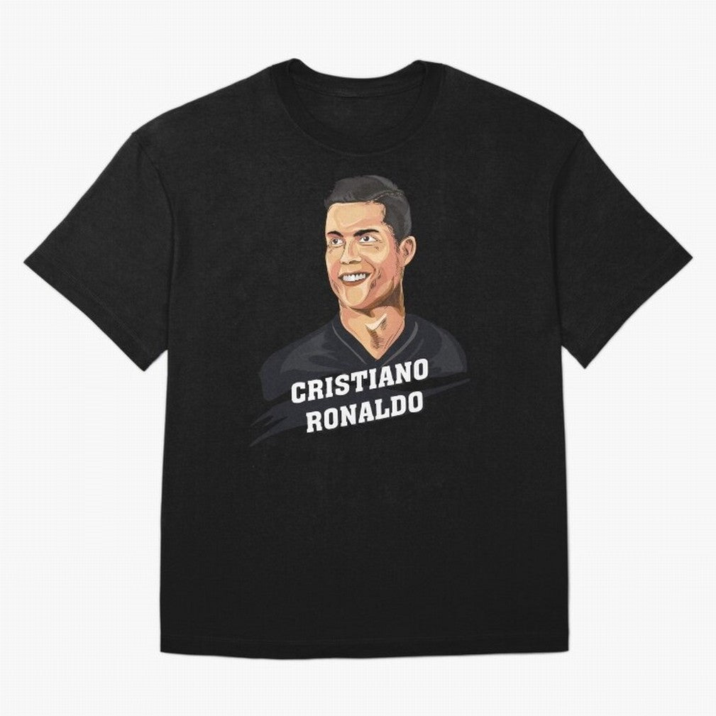 Cristiano Ronaldo Portrait Oversized T-Shirt Upgrade FIFA World Cup 2026 Group Stage Spirit, Highlighting Netherlands, Cristiano Ronaldo, Match Day Excitement, Supporter Culture, Golden Goals and Global Football Passion; Made for Collectors Who