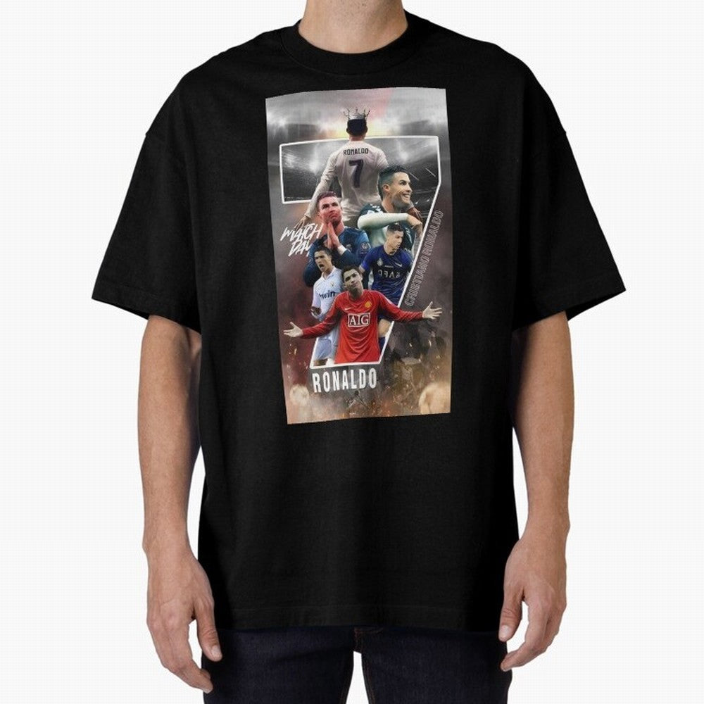 Cr7 wallpaper Oversized T-Shirt Show Championship Spirit for FIFA World Cup 2026 Spirit, with Netherlands, Neymar, Football Passion, Legendary Performances, Festival Vibes and Supporter Community; Perfect for Fans, Collectors, Family Gatherings,