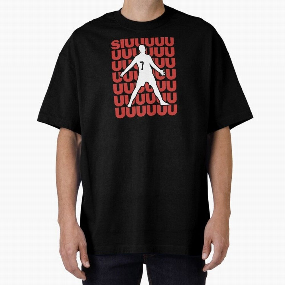 SIUUUUUU! Ronaldo Oversized T-Shirt Celebrate Rivalries and Pride in FIFA World Cup 2026 Group Stage for Fans of Haaland and Mbappe and Spain and Netherlands, Bringing Goal Celebration Energy, Supporter Heritage, Football Icons and Worldwide
