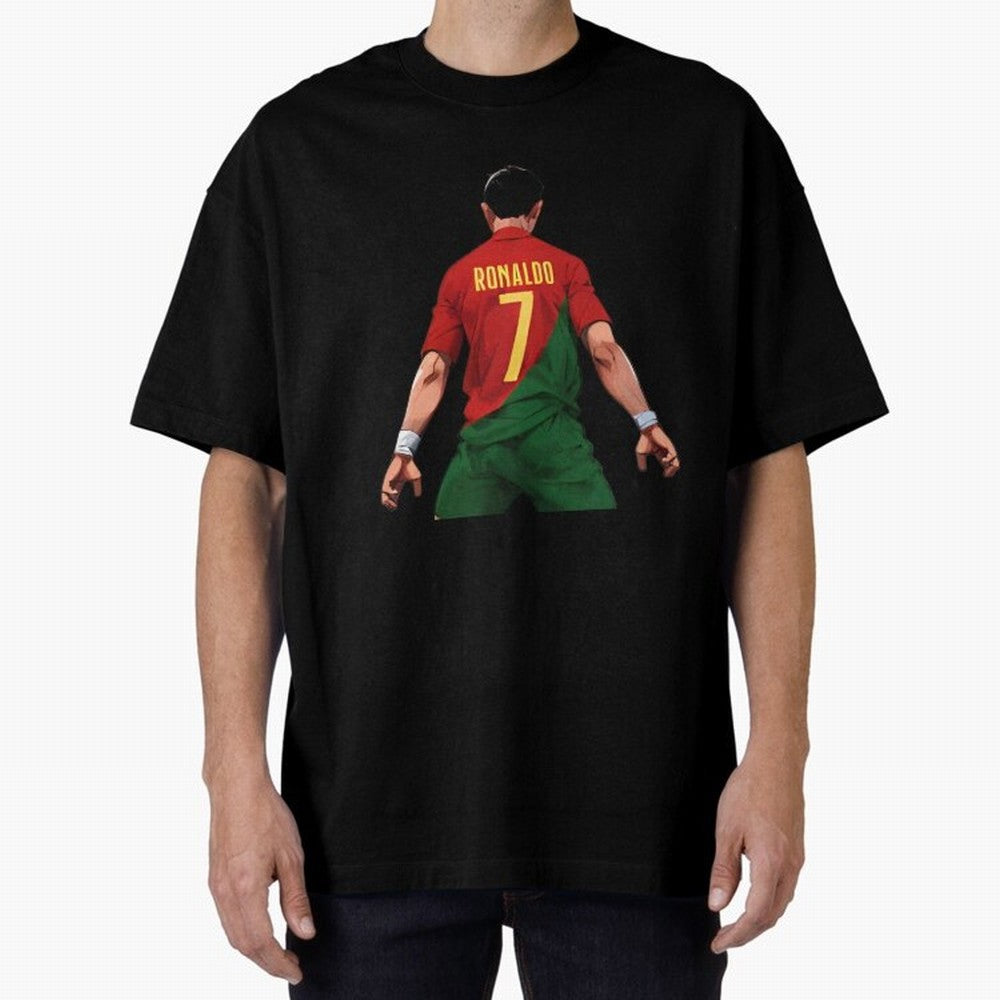 Cristiano Ronaldo Oversized T-Shirt Keep Football History Alive during the FIFA World Cup 2026 USA Canada Mexico Journey through CR7 and Messi Highlights, Argentina and Brazil Pride, Worldwide Fan Energy, Dramatic Goals, Stadium Lights and