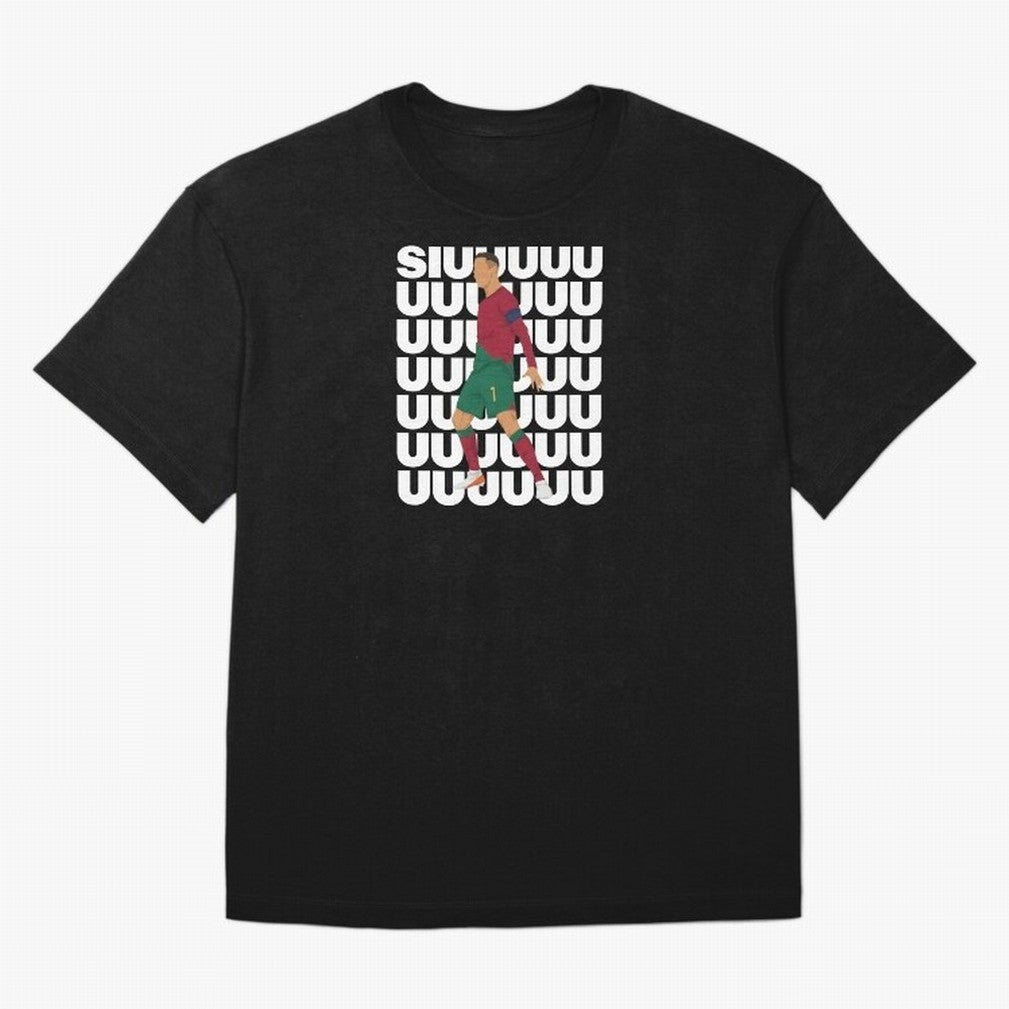 SIUUUUUU! Ronaldo Oversized T-Shirt Cheer for Match Day Hype around FIFA World Cup 2026 USA Canada Mexico, Mbappe and Neymar, Argentina and Brazil, Football Passion, Legendary Performances, Festival Vibes and Supporter Community; Ideal for Football